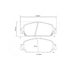 Sada vysoko výkonných brzdových obložení BREMBO 07.D435.57 - obr. 2