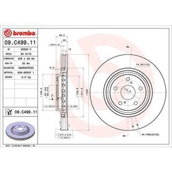 Brzdový kotúč BREMBO 09.C499.11