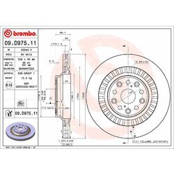 Brzdový kotúč BREMBO 09.D975.11