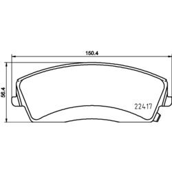 Sada brzdových platničiek kotúčovej brzdy BREMBO P 18 034