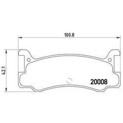 Sada brzdových platničiek kotúčovej brzdy BREMBO P 49 005