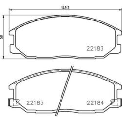 Sada brzdových platničiek kotúčovej brzdy BREMBO P 77 002