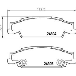 Sada brzdových platničiek kotúčovej brzdy BREMBO P 09 007