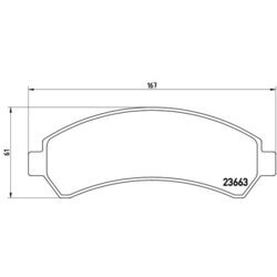 Sada brzdových platničiek kotúčovej brzdy BREMBO P 10 016