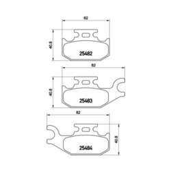 Sada brzdových platničiek kotúčovej brzdy BREMBO P 68 056