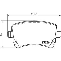 Sada brzdových platničiek kotúčovej brzdy BREMBO P 85 143