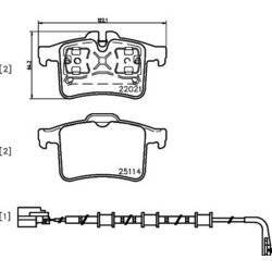 Sada brzdových platničiek kotúčovej brzdy BREMBO P 36 034