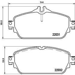 Sada brzdových platničiek kotúčovej brzdy BREMBO P 50 118