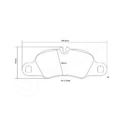 Sada vysoko výkonných brzdových obložení BREMBO 07.B314.86 - obr. 2