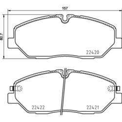 Sada brzdových platničiek kotúčovej brzdy BREMBO P 30 090