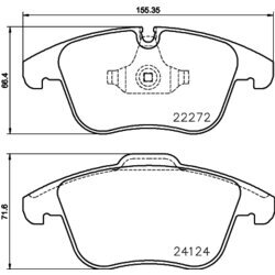 Sada brzdových platničiek kotúčovej brzdy BREMBO P 36 030