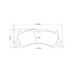 Sada vysoko výkonných brzdových obložení BREMBO 07.B314.76 - obr. 2