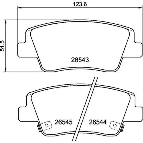 Sada brzdových platničiek kotúčovej brzdy BREMBO P 30 153