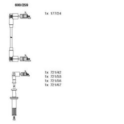 Sada zapaľovacích káblov BREMI 600/259