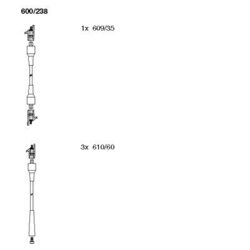 Sada zapaľovacích káblov BREMI 600/238