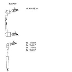Sada zapaľovacích káblov BREMI 600/408