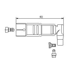 Pripájací konektor zapaľovacej sviečky BREMI 13317/5