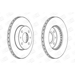 Brzdový kotúč CHAMPION 562025CH - obr. 1