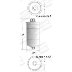 Palivový filter CHAMPION L203/606