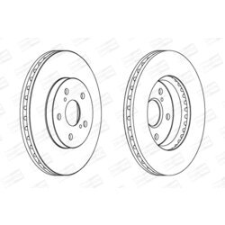 Brzdový kotúč CHAMPION 563047CH - obr. 1