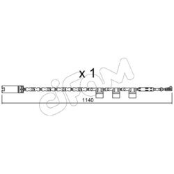 Výstražný kontakt opotrebenia brzdového obloženia CIFAM SU.325
