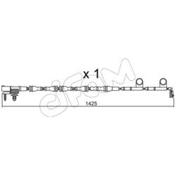 Výstražný kontakt opotrebenia brzdového obloženia CIFAM SU.316