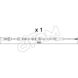 Výstražný kontakt opotrebenia brzdového obloženia CIFAM SU.374