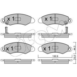 Sada brzdových platničiek kotúčovej brzdy CIFAM 822-418-0