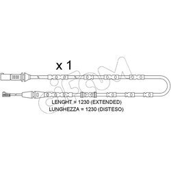 Výstražný kontakt opotrebenia brzdového obloženia CIFAM SU.371