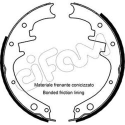 Sada brzdových čeľustí CIFAM 153-348