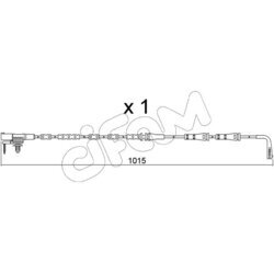 Výstražný kontakt opotrebenia brzdového obloženia CIFAM SU.357