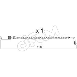 Výstražný kontakt opotrebenia brzdového obloženia CIFAM SU.300