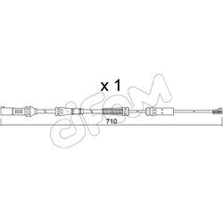 Výstražný kontakt opotrebenia brzdového obloženia CIFAM SU.376