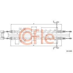 Ťažné lanko parkovacej brzdy COFLE 10.5345