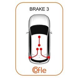 Ťažné lanko parkovacej brzdy COFLE 10.5351 - obr. 1