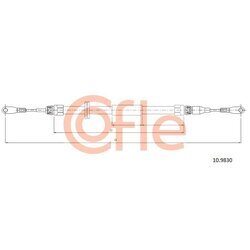 Ťažné lanko parkovacej brzdy COFLE 10.9830