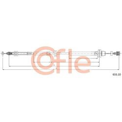 Plynové lanko COFLE 633.10