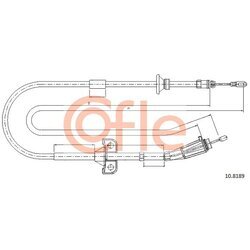 Ťažné lanko parkovacej brzdy COFLE 92.10.8189