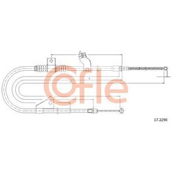 Ťažné lanko parkovacej brzdy COFLE 92.17.2290