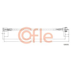 Hriadeľ tachometra COFLE S20101