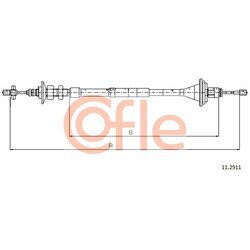 Lanko ovládania spojky COFLE 11.2911