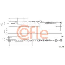 Ťažné lanko parkovacej brzdy COFLE 17.1503