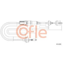 Lanko ovládania spojky COFLE 92.15.1221