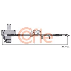 Brzdová hadica COFLE 92.BH.FD149