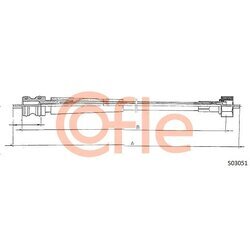 Hriadeľ tachometra COFLE 92.S03051