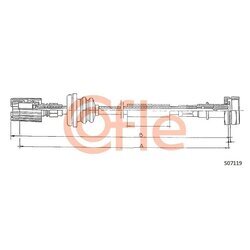 Hriadeľ tachometra COFLE 92.S07119