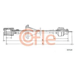 Hriadeľ tachometra COFLE 92.S07120