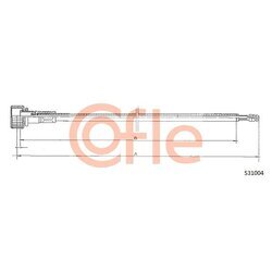 Hriadeľ tachometra COFLE 92.S31004