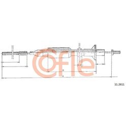 Lanko ovládania spojky COFLE 11.2611