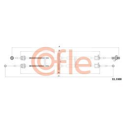 Lanko ručnej prevodovky COFLE 11.3300